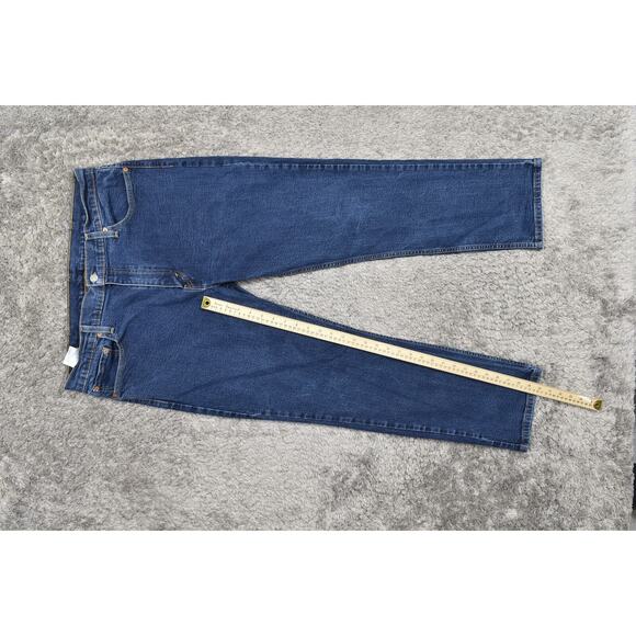 Levi's Men's Blue Jeans 38x30 Straight Leg Cotton Preowned 514 Straight - Picture 4 of 8